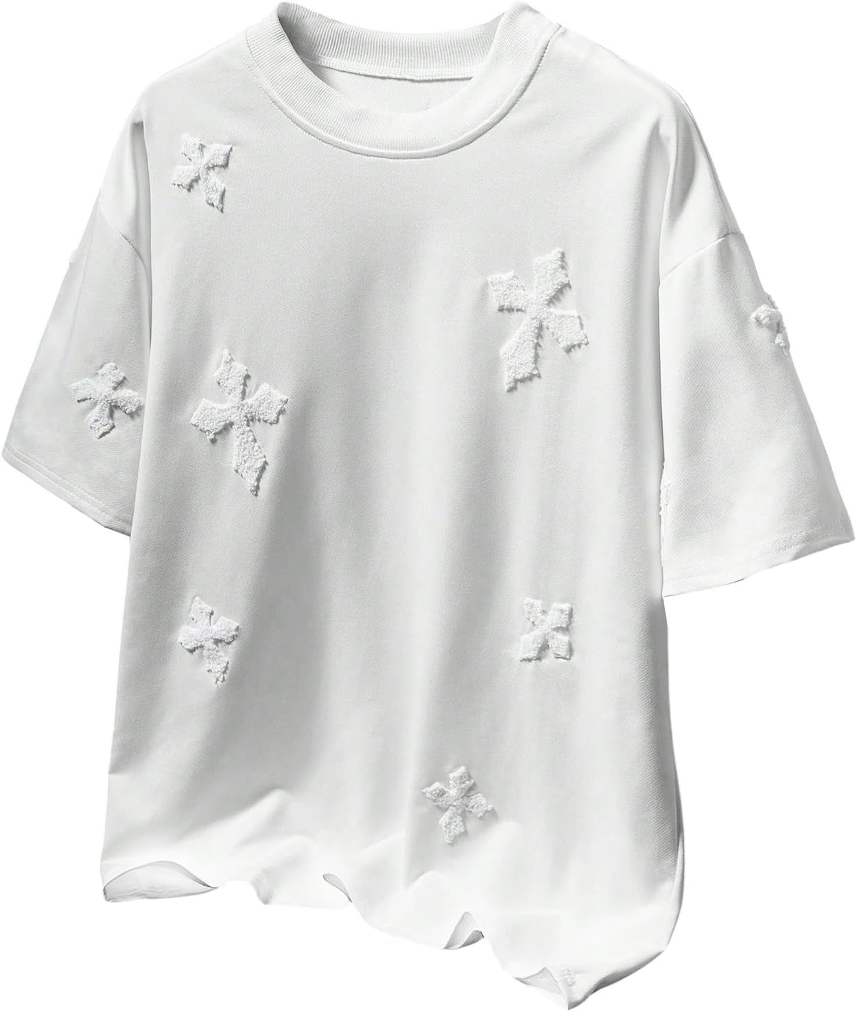 Men'S Y2K Basic Tees Streetwear Casual Drop Shoulder T Shirts